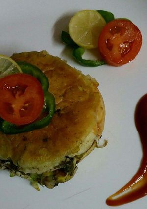 A picture of Potato burger.