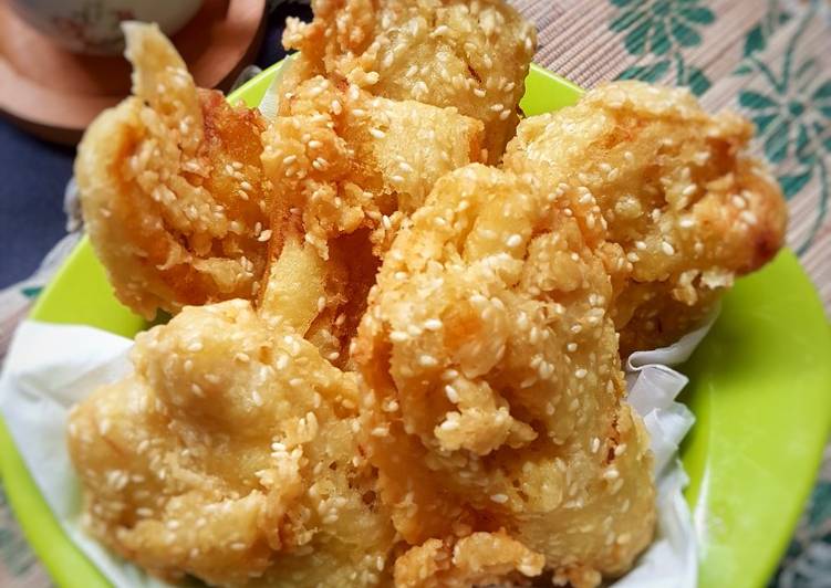 141# pisang goreng wijen