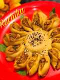 Sunflower shaped vada paav Bread