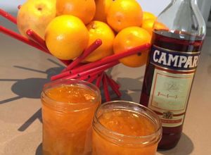 Una foto de Dulce de Quinotos de la Huerta al Campari