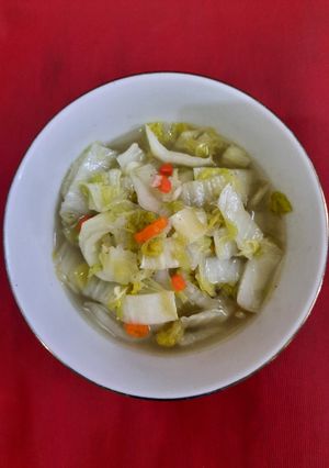 Foto resep Tumis sawi putih simple