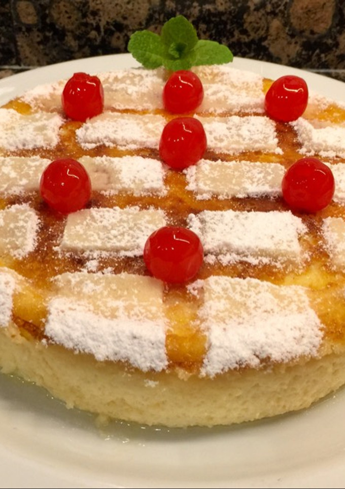 Una foto de Tarta de queso de Burgos (o Ricotta) receta tradicional