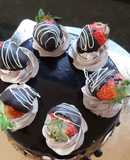 Chocolate Strawberry Dip cake