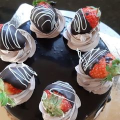 Chocolate Strawberry Dip cake A picture of Chocolate Strawberry Dip cake.
