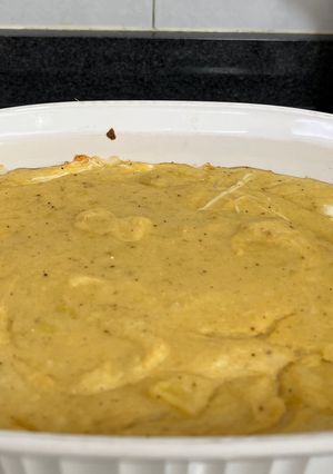 Una foto de Budín de Coliflor y Papa