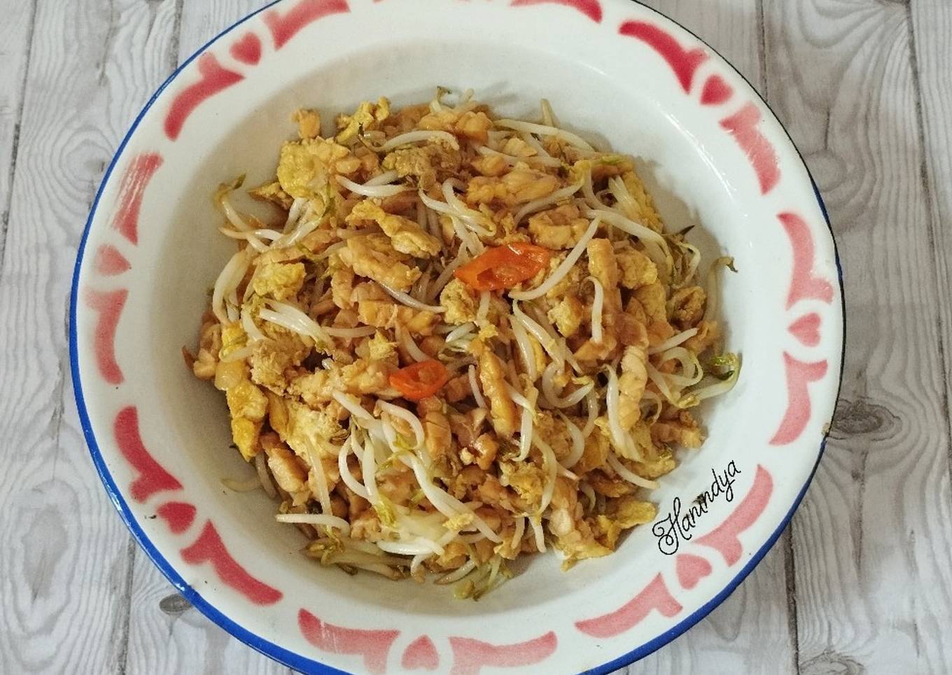 Tumis Telur,Taoge,Tempe