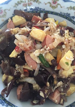 Foto resep Tumis jamur sosis + tofu saos tiram