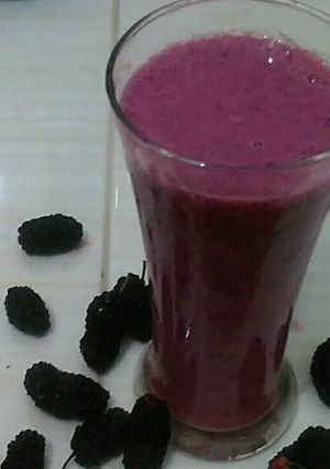 Foto resep Blueberry Soya Milk Smoothies
