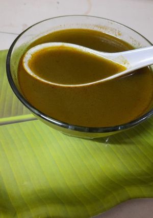 A picture of Spinach soup.