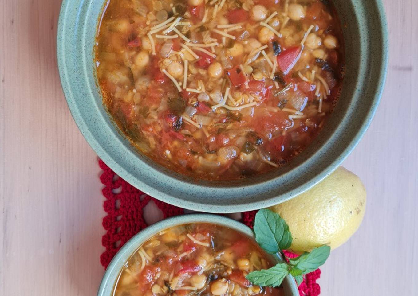 Harira, sopa marroquí de legumbres 🇲🇦 Marruecos 🇲🇦