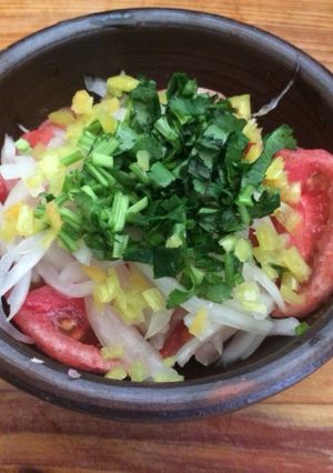 Una foto de Ensalada a la chilena 🇨🇱