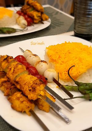 عکسی از دستور جوجه کباب تابه ای