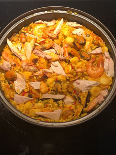 Una foto de Paella fácil de marisco!!!