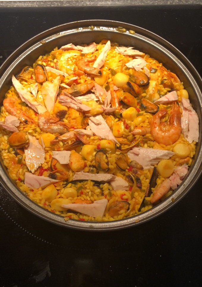 Una foto de Paella fácil de marisco!!!