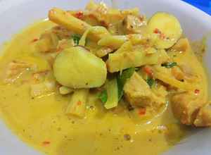 รูปของ แกงหน่อไม้สด-เมล็ดขนุน-หมู(ไก่,กุ้ง)
