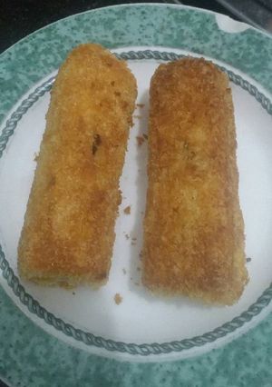 Foto resep Roti pisang coklat lumer