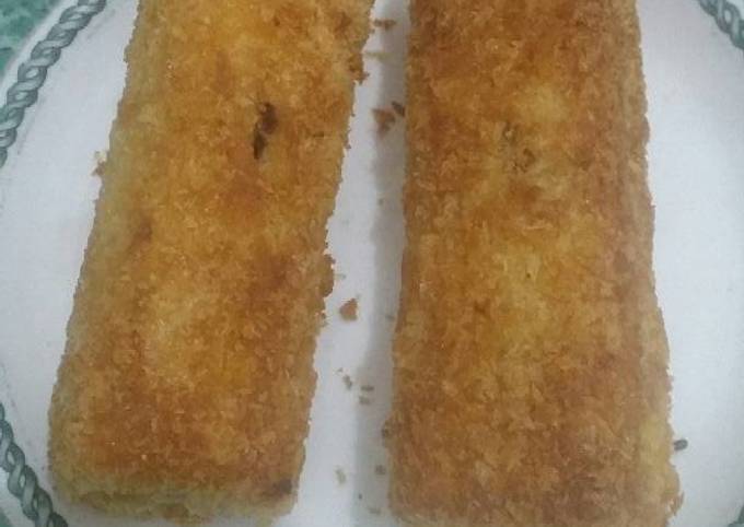 Cara Gampang Menyiapkan Roti pisang coklat lumer yang Menggugah Selera