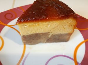 Una foto de Chocoflan con sabor a café hecho en olla de presión