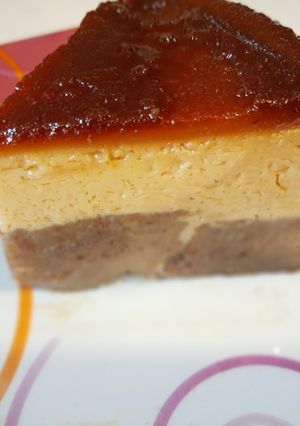 Una foto de Chocoflan con sabor a café hecho en olla de presión