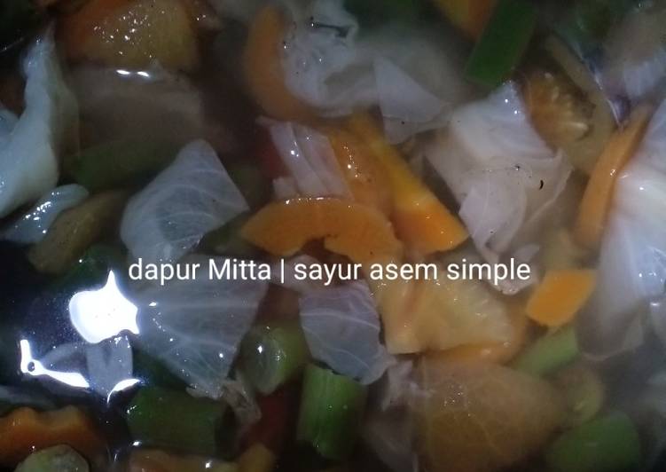 Langkah Mudah untuk Menyiapkan Sayur asem simple, Lezat Sekali