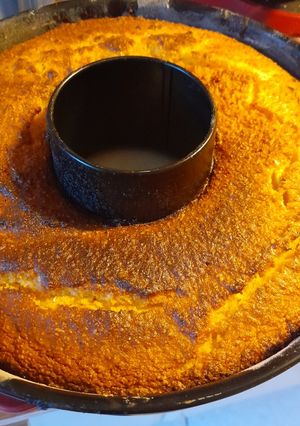 A picture of Satsuma bundt cake: fat- and glutenfree.