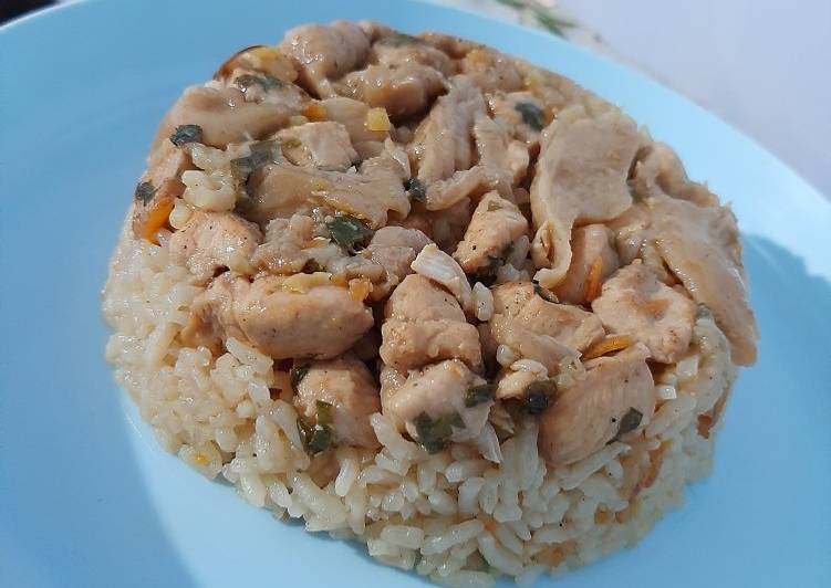 Langkah Mudah untuk Membuat Nasi Tim Ayam Rice Cooker , Lezat Sekali