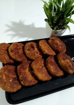 A picture of Chicken shami kabab.