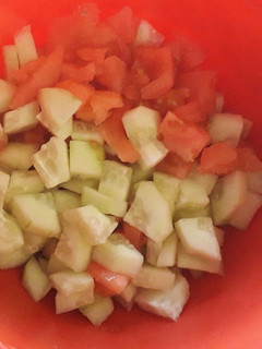 Una foto de Ensalada de Pepino con Tomate