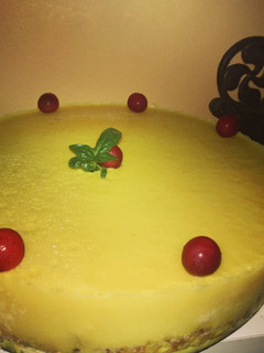 Una foto de Tarta fría de limón
