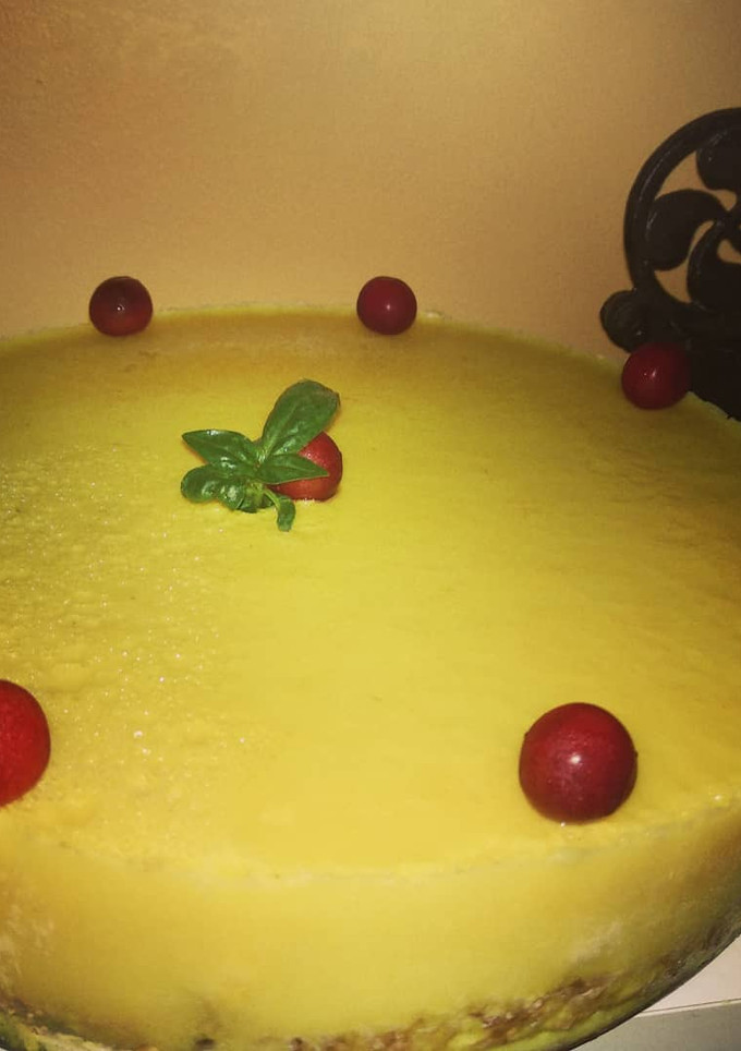 Una foto de Tarta fría de limón
