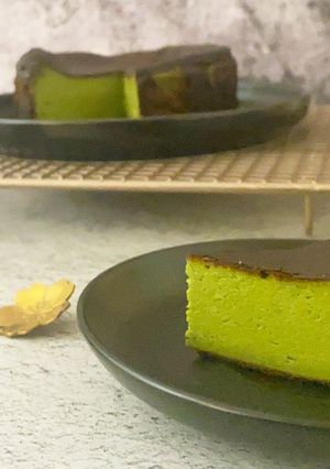 抹茶巴斯克乳酪蛋糕【9巷5弄】 的食譜成品照片