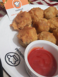 A picture of Potatoes and corn croquettes 😜.