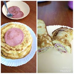 A picture of Beefbrawn pancake roll #authormarathon #meatrecipe.