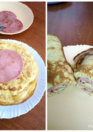 A picture of Beefbrawn pancake roll #authormarathon #meatrecipe.
