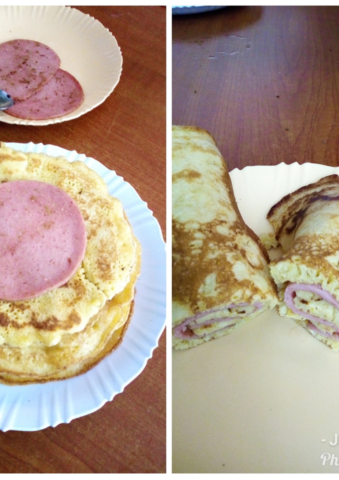 A picture of Beefbrawn pancake roll #authormarathon #meatrecipe.