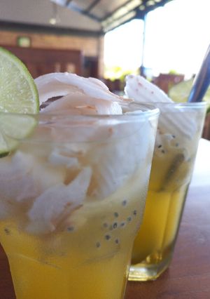 Foto resep Es jeruk degan selasih
