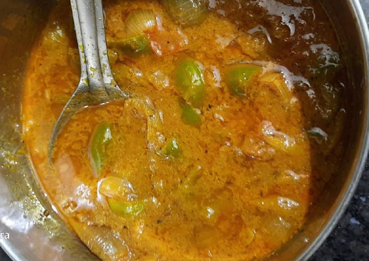 Capsicum masala gravy