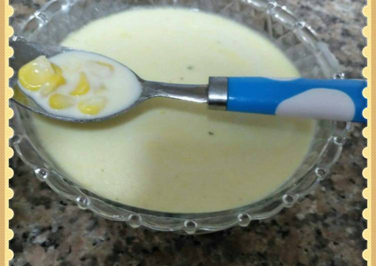 شوربة الذرة بالكريمه 🌽