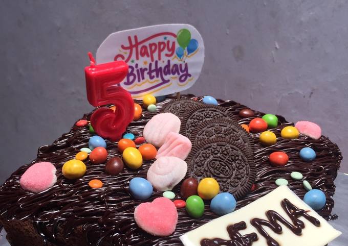 Resep Birthday Cake Brownies Kukus Anti Gagal