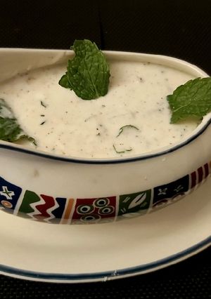 A picture of Pudina Raita.