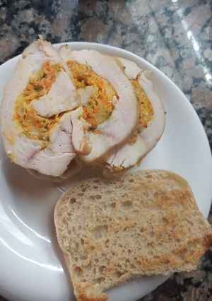 Una foto de Sándwich de matambrito de pollo