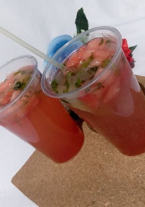 A picture of Water melon majito.