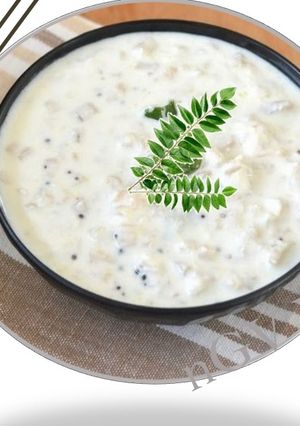 A picture of Banana Stem Curd Curry(Pachadi).