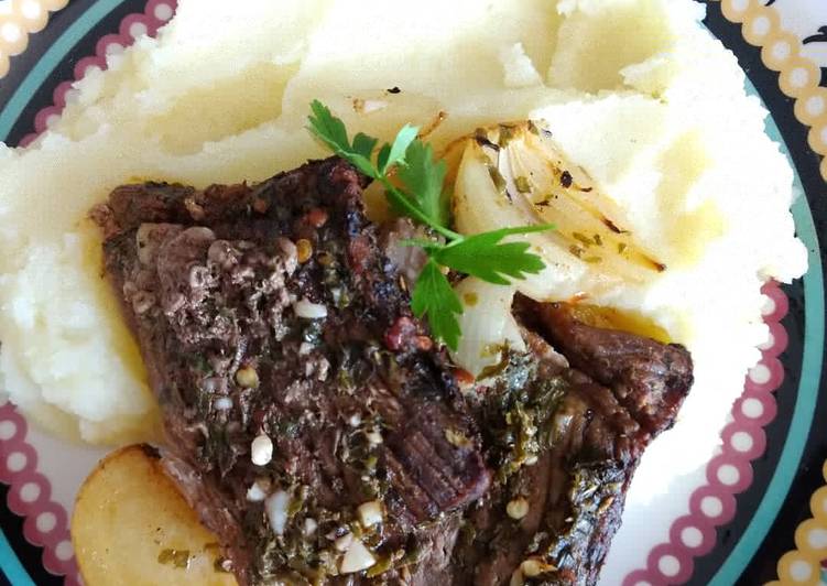 Carne assada ao chimichurri - Tudogosreceitas