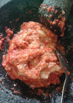 Foto resep Sambel buah binjai
