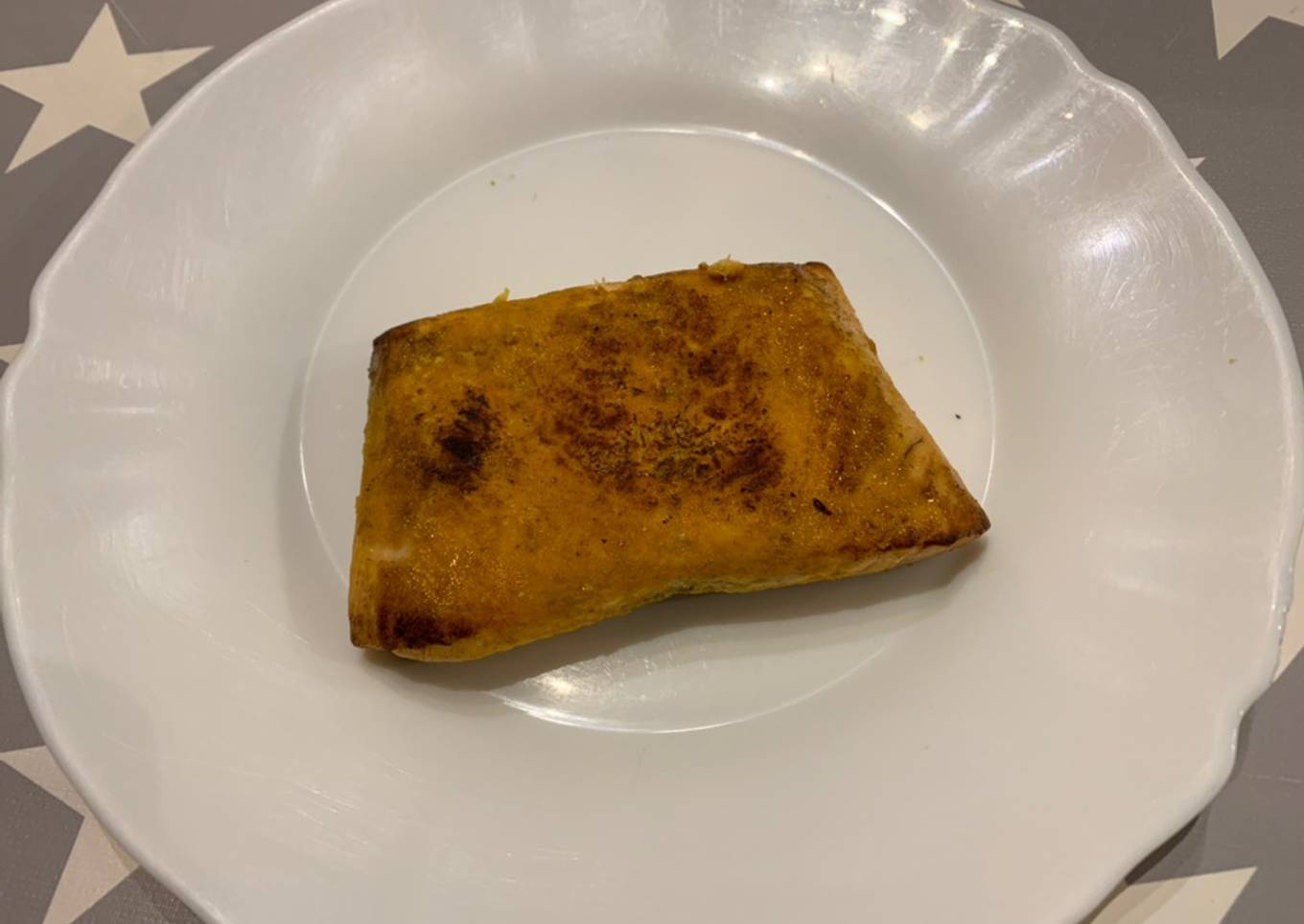 Salmón al curry sous vide