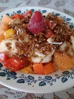 Una foto de Merienda saludable ❤