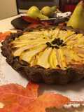 Crostata alle pere, mascarpone e farina di carrube