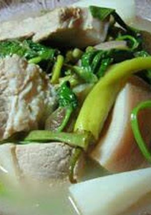 A picture of Sinigang Tamarind Soup.