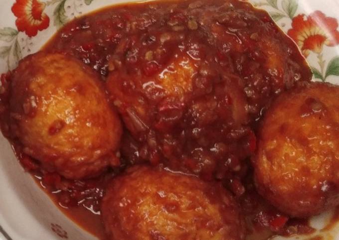 Ini dia! Bagaimana cara buat Telor balado pedas manis  spesial
